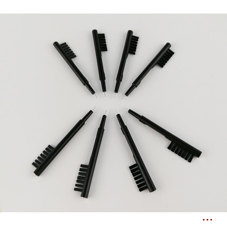 Hearing aid cleaning steel needle brush