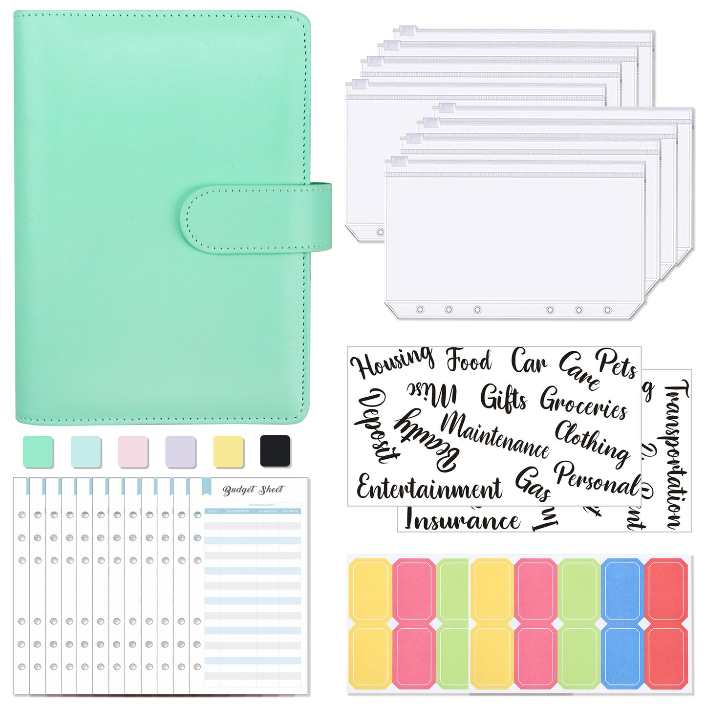 A6 Macaron Notebook 6 Hole Loose-leaf Book