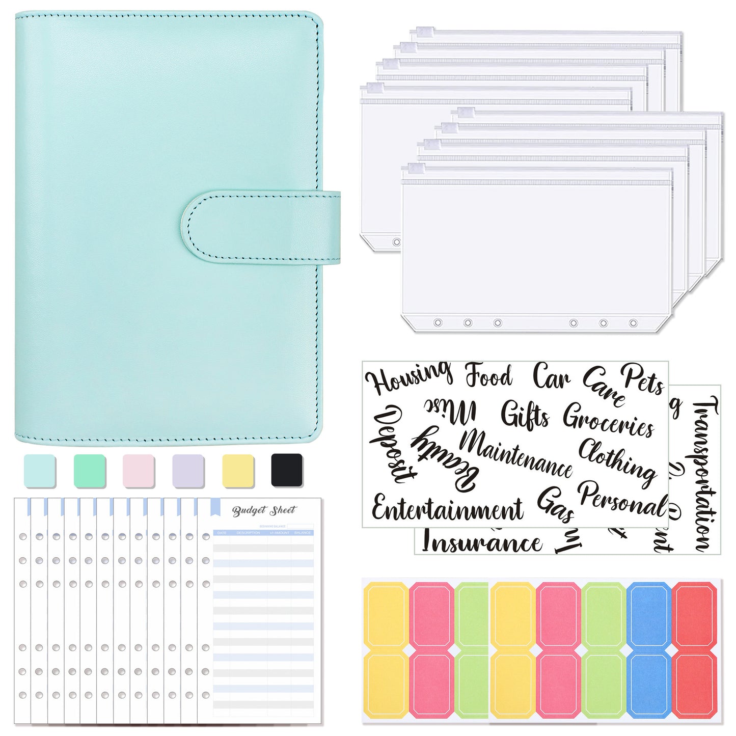 A6 Macaron Notebook 6 Hole Loose-leaf Book