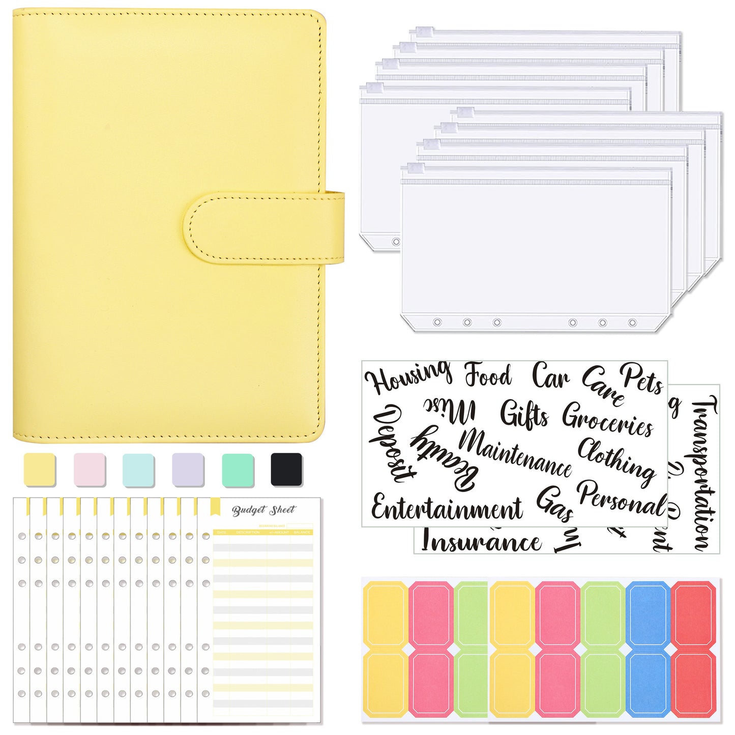 A6 Macaron Notebook 6 Hole Loose-leaf Book