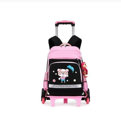 Kids Detachable Trolley  Bag For School Students