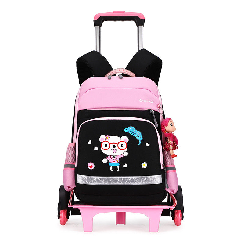 Kids Detachable Trolley  Bag For School Students